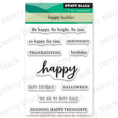 PENNY BLACK : Happy Builder | Stamp
