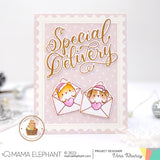 MAMA ELEPHANT:  Special Delivery Wishes | Stamp and Creative Cuts Bundle
