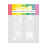 WAFFLE FLOWER: Round Floral Bookmark Duo | Combo Stencil & Stamp