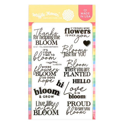 WAFFLE FLOWER: Full Bloom Sentiments | Stamp