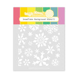 WAFFLE FLOWER: Snowflake Background | Stencil