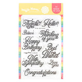 WAFFLE FLOWER: Best Wishes | Stamp