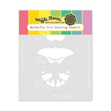 WAFFLE FLOWER: Butterfly Trio | Coloring Stencil