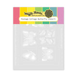 WAFFLE FLOWER: Postage Collage Butterfly | Stencil