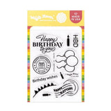 WAFFLE FLOWER: Postage Collage Birthday | Stamp