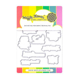 WAFFLE FLOWER: Quilted Hug Sentiments | Combo Stamp & Die