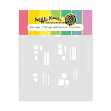 WAFFLE FLOWER: Postage Collage Addressed Envelope | Stencil