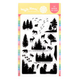 WAFFLE FLOWER: Postage Collage Forest Sunset | Stamp