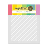 WAFFLE FLOWER: Diagonal Line | Stencil