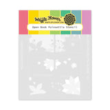 WAFFLE FLOWER: Open Book | Poinsettia | Stencil