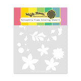 WAFFLE FLOWER: Poinsettia Frame | Stencil