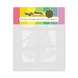 WAFFLE FLOWER: Postage Collage Vertical Tree | Stencil