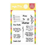 WAFFLE FLOWER: Postage Collage Dear Santa | Stamp