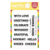 WAFFLE FLOWER: Nesting Postage Collage Greetings | Stamp