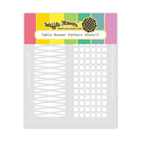 WAFFLE FLOWER: Table Runner Pattern | Stencil