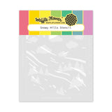 WAFFLE FLOWER: Snowy Hills | Stencil