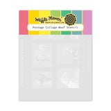 WAFFLE FLOWER: Postage Collage Woof | Stencil