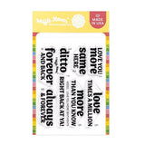 WAFFLE FLOWER: Love You More Sentiments | Stamp