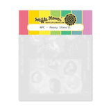 WAFFLE FLOWER: Nesting Postage Collage Peony | Stencil