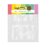 WAFFLE FLOWER:  Stencil |  Nesting Postage Collage | Baking Fun