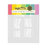WAFFLE FLOWER: Stencil | Postage Collage Wavy Lines