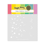 WAFFLE FLOWER: Stencil | Happy Bubbles