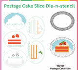 WAFFLE FLOWER: Stencil & Die | Postage Cake Slice