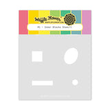 WAFFLE FLOWER: Stencil | Postage Collage Inner Blocks