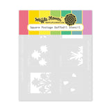 WAFFLE FLOWER: Stencil & Die Combo | Square Postage Daffodils