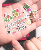 WAFFLE FLOWER: Stamp & Die Combo | Postage Collage Seed Details