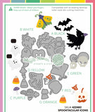WAFFLE FLOWER: Die | Postage Collage Spooktacular Icons