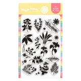 WAFFLE FLOWER: Stamp | Postage Collage Herb Silhouettes