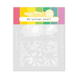 WAFFLE FLOWER:  Stencil |  Nesting Postage Collage | Sunflower