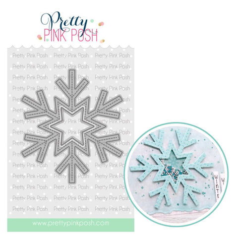 PRETTY PINK POSH: Snowflake Shaker | Die