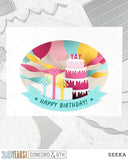 CONCORD & 9 th : Accordion Birthday | Stamp & Die Bundle