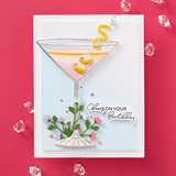 SPELLBINDERS:  Cheers Sentiments | Press + Hot Foil Plate & Die