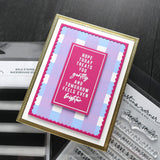 Kristina Werner | C9 : Stamp | Bold Stripes Greetings