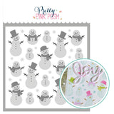 PRETTY PINK POSH: Snowman | Layered Stencil 3PK