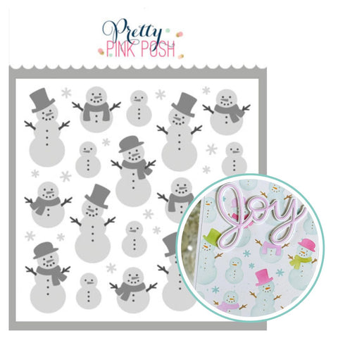 PRETTY PINK POSH: Snowman | Layered Stencil 3PK