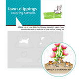 LAWN FAWN: A Mole Lot of Love Add-on | Coloring Stencils