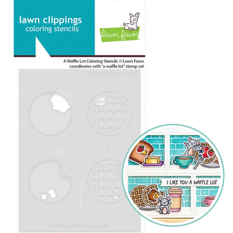 LAWN FAWN: A Waffle Lot | Coloring Stencil