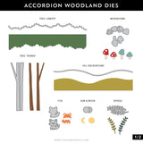 CONCORD & 9 th : Accordion Woodland | Stamp & Die Bundle