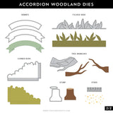 CONCORD & 9 th : Accordion Woodland | Stamp & Die Bundle