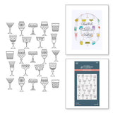 SPELLBINDERS: Classy Glasses | Press + Hot Foil Plate & Stencil Bundle