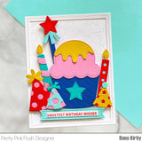 PRETTY PINK POSH:  Sentiment Strips | Birthday | Stamp