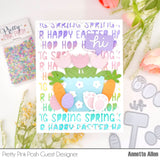 PRETTY PINK POSH:  Easter Words | Stencil (S)