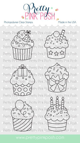 PRETTY PINK POSH:  Birthday Cupcakes | Stamp