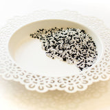 PRETTY PINK POSH:  Shaker Beads | Black Tie