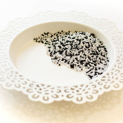 PRETTY PINK POSH:  Shaker Beads | Black Tie