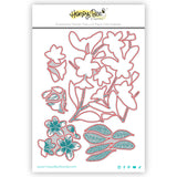 HONEY BEE STAMPS: Bold Backgrounds | Plumeria | Honey Cuts